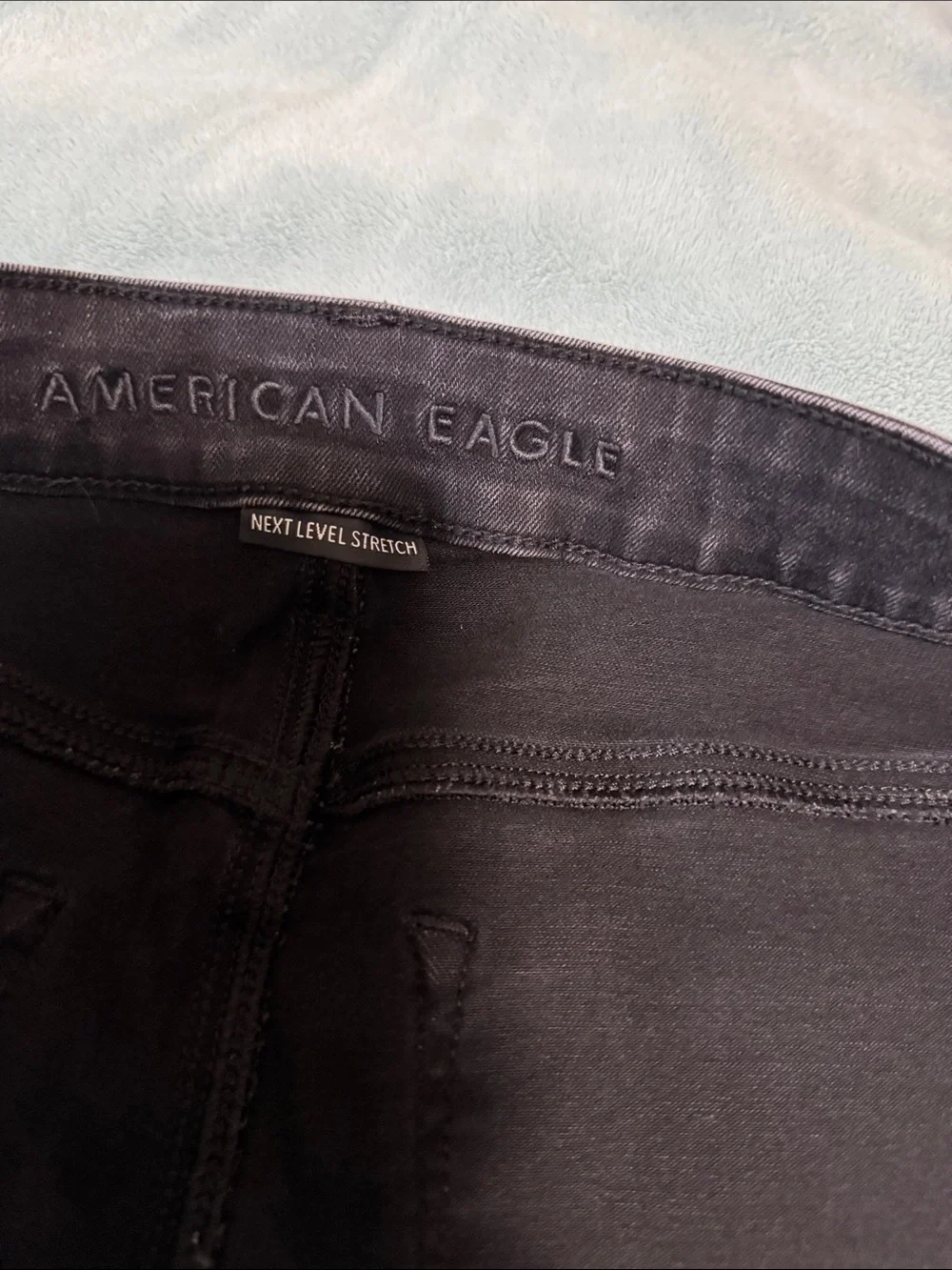 American Eagle Outfitters High-Waisted Skinny Kick Jeans - Black